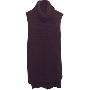 Ann Taylor Cognac Tunic Sweater